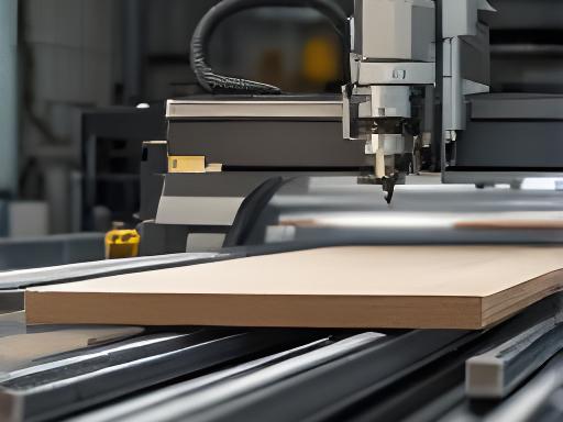 CNC-Maschine in der Zürcher Werkstatt beim präzisen Zuschnitt von Holzplatten